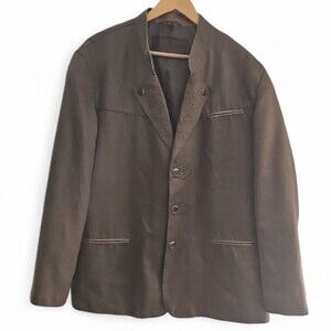 C&A Naturally Landhaus Faux Suede Embroidered Jacket Men’s XL Oktoberfest Jacket